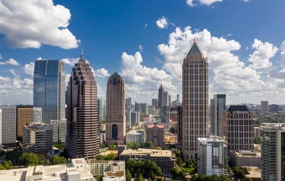 Daytime cityscape with buildings