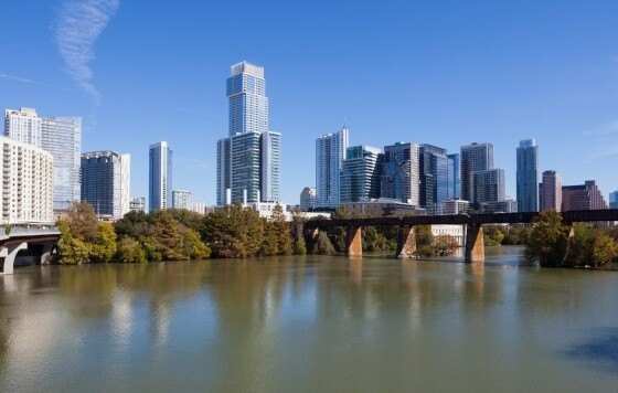 Daytime water cityscape with buildings