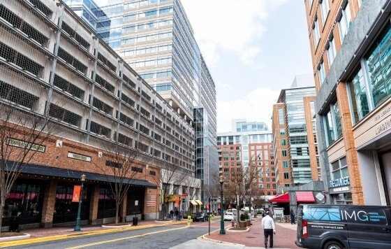 Daytime city street view