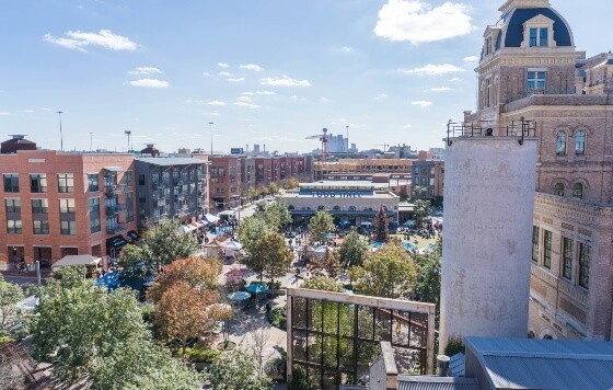 Daytime cityscape with buildings