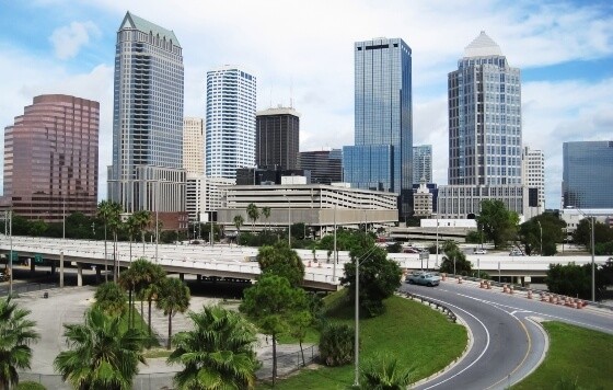 Daytime cityscape with buildings