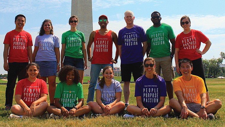 booz allen employees at the Washington Monument